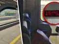 Warszawa awaria pociągów. W upalny dzień 11.07.2024, 14:40, pociąg stoi na stacji, temperatura 41°C, prędkość 76 km/h.
