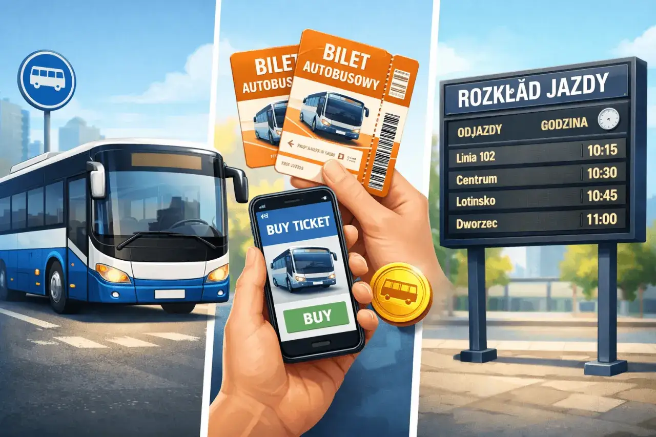 Sprawdź infobus rozkład jazdy na tablicy lub kup bilet przez aplikację. Autobus czeka!
